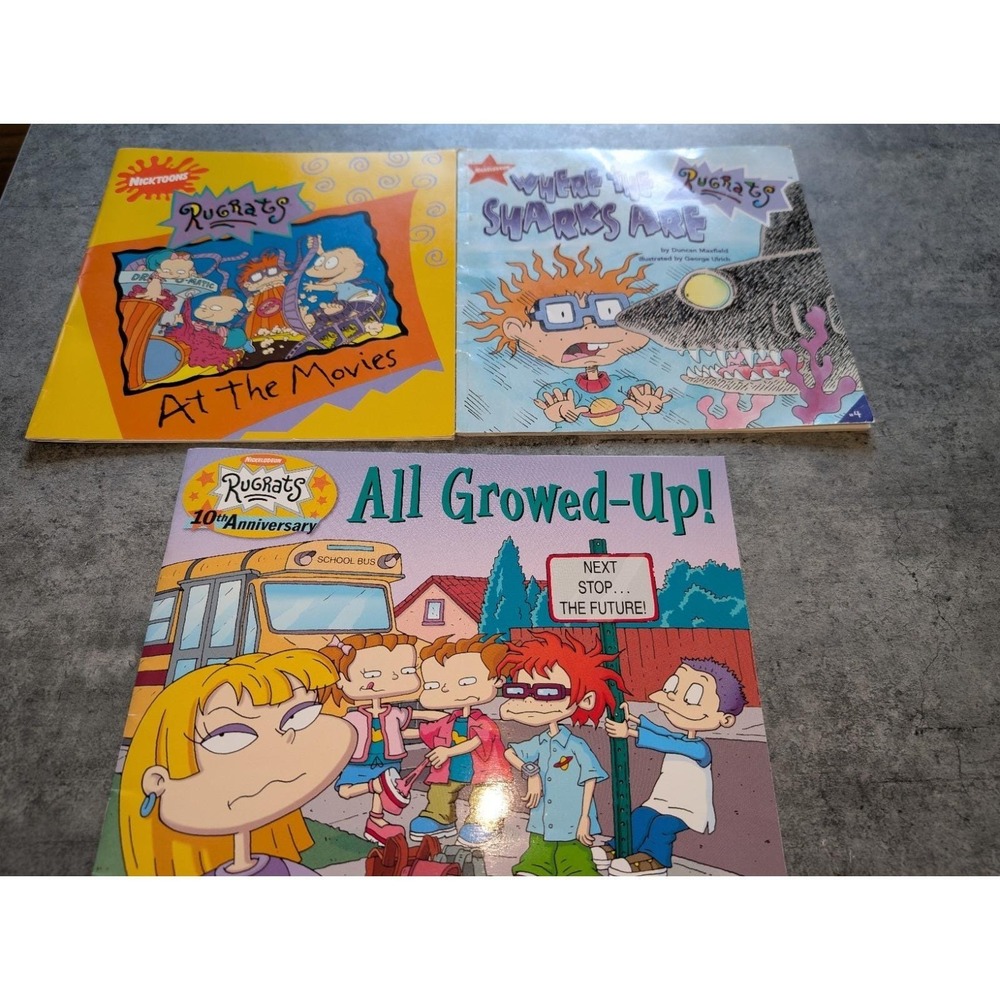 Rugrats Vintage 1990s Y2K Lot 3 PB Children's Books Nickelodeon Tommy Pickles
